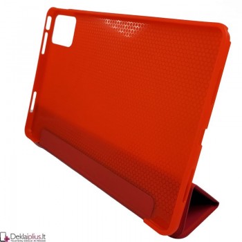 Smart soft dirbtinės odos dėklas - raudonas (Lenovo Tab M11 (11) Smart soft dirbtinės odos dėklas - raudonas (Lenovo Tab M11 (11)